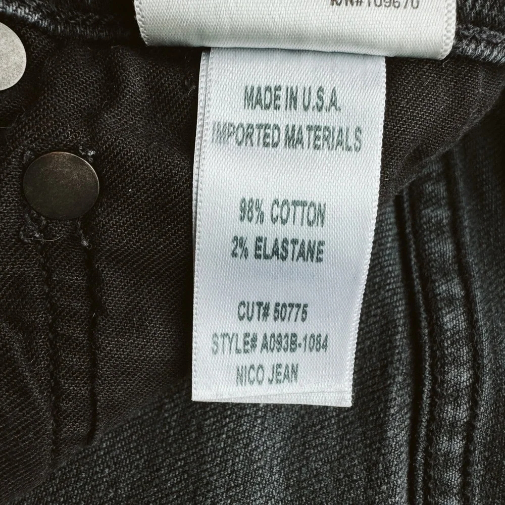 AGOLDE Nico high-waisted straight-leg jeans in faded black - Size 24 - Picture 12 of 12